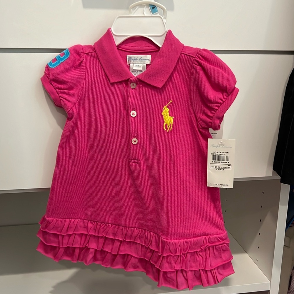 Ruffled Ralph Lauren Polo Dress with bloomer NWT